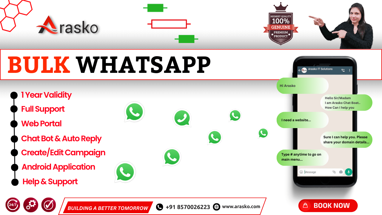 Arasko-Bulk WhatsApp Sender Delhi